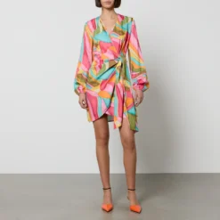Never Fully Dressed Vienna Printed ECOVERO™ Mini Dress -The Hut 15056107 3095119596463059