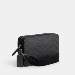 Coach Charter 19 Signature Coated-Canvas And Leather Crossbody Bag -The Hut 15063263 1515233922283012