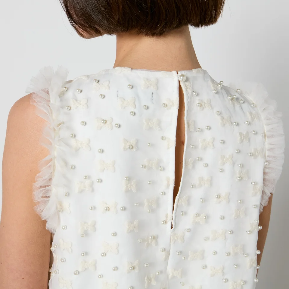 Sister Jane Bow Collection Embellished Organza And Tulle Mini Dress 6 Sister Jane Bow Collection Embellished Organza And Tulle Mini Dress - Image 4