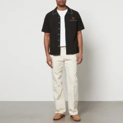 Percival PerciCo Cotton-Poplin Bowling Shirt -The Hut 15064096 1145134143347775