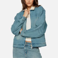 House Of Sunny Wu Denim Boxy Jacket