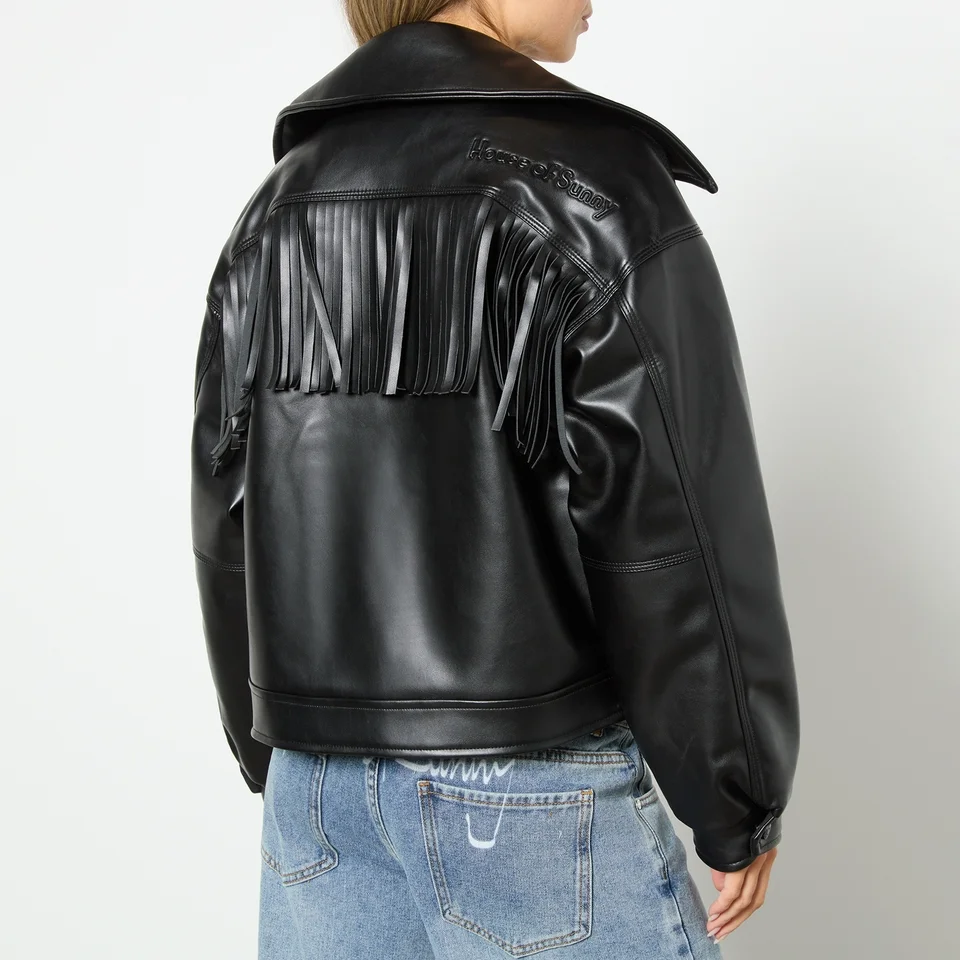 House Of Sunny Athena Faux Leather Biker Jacket 4 House Of Sunny Athena Faux Leather Biker Jacket - Image 2