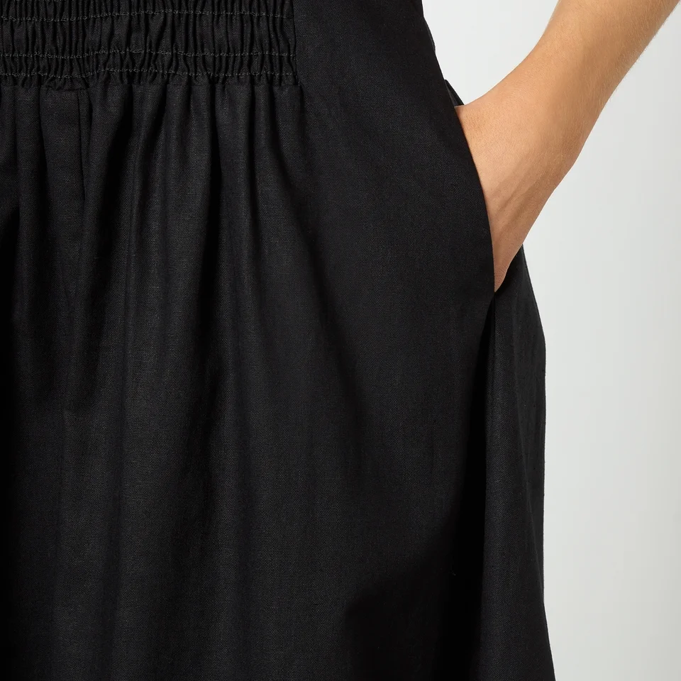 Toit Volant Bella Shirred Cotton Midi Dress 6 Toit Volant Bella Shirred Cotton Midi Dress - Image 4