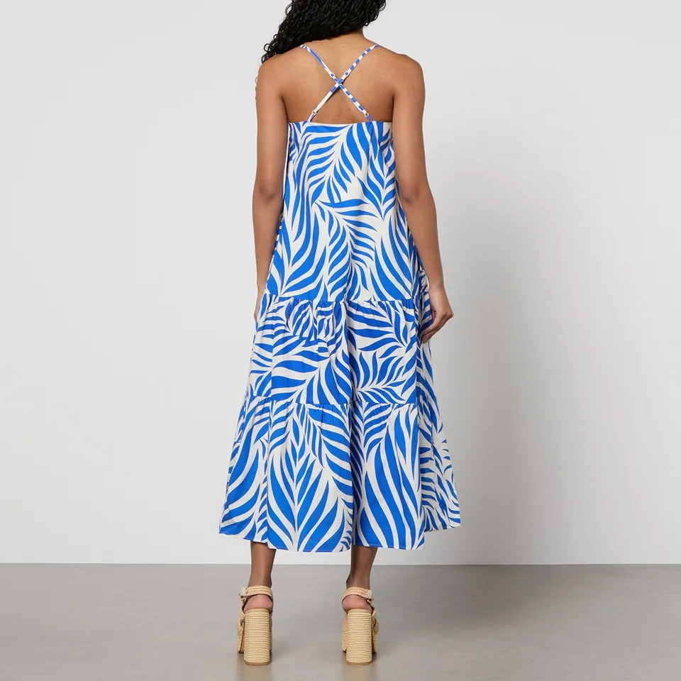 Nobody's Child Etain India Blue Cotton-Poplin Dress 4 Nobody's Child Etain India Blue Cotton-Poplin Dress - Image 2