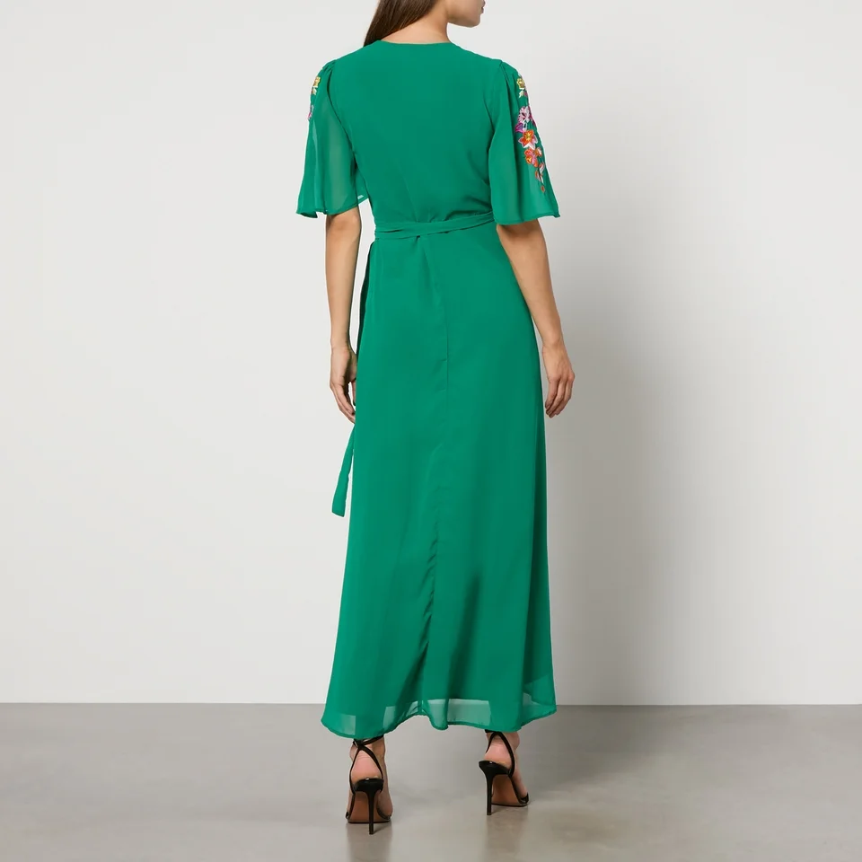 Hope & Ivy Mirai Chiffon Maxi Dress 4 Hope & Ivy Mirai Chiffon Maxi Dress - Image 2