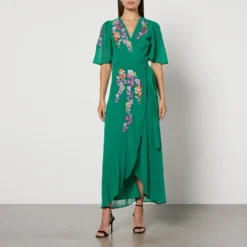 Hope & Ivy Mirai Chiffon Maxi Dress