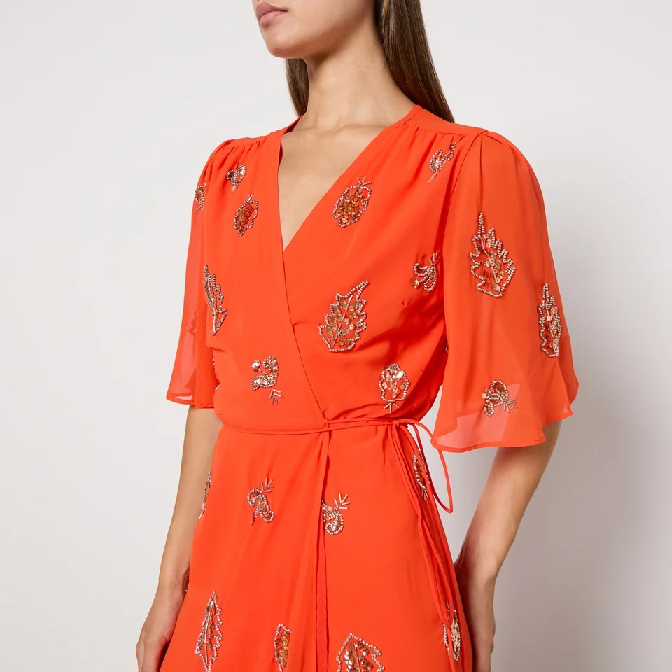 Hope & Ivy Alana Chiffon Maxi Dress 6 Hope & Ivy Alana Chiffon Maxi Dress - Image 4