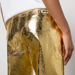 Amy Lynn Lupe Textured Faux Leather Straight-Leg Trousers -The Hut 15280896 4285149383891654