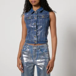 Amy Lynn Soho Coated Denim Waistcoat