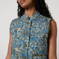 Lollys Laundry Cairo Floral-Print Quilted Cotton Vest 10 Lollys Laundry Cairo Floral-Print Quilted Cotton Vest -The Hut 15299759 6445149384577982