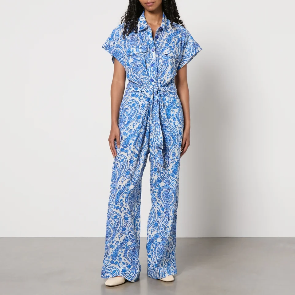 Lollys Laundry Mathilde Paisley Printed Cotton Jumpsuit 3 Lollys Laundry Mathilde Paisley Printed Cotton Jumpsuit
