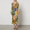 Never Fully Dressed Emma Floral-Print Satin Dress -The Hut 15301159 1115146794653595