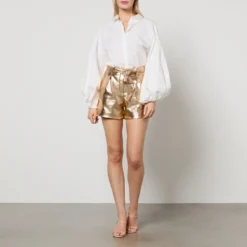 Never Fully Dressed Vegan Leather Shorts -The Hut 15301171 7705146795367640