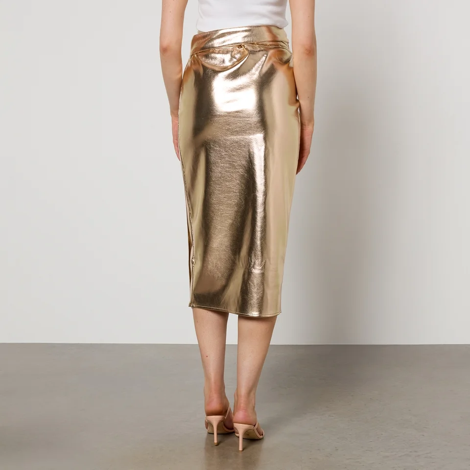 Never Fully Dressed Jaspre Faux Leather Midi Skirt 4 Never Fully Dressed Jaspre Faux Leather Midi Skirt - Image 2