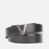 Valentino Dario Leather Logo Plaque Belt -The Hut 15310867 8195212652314773