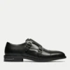 Walk London Men's Oliver Leather Monk Shoes