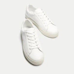 Walk London Men's Harrison Leather Cupsole Trainers -The Hut 15311487 2115190657725256