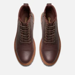 Clarks Men's Clarkridge Hi Grained Leather Boots -The Hut 15329557 4995189007686175