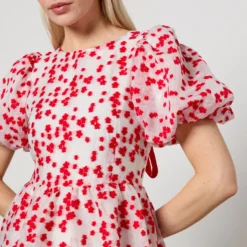 Sister Jane Dream Floral-Jacquard Organza Midi Dress -The Hut 15341425 1855146797834417