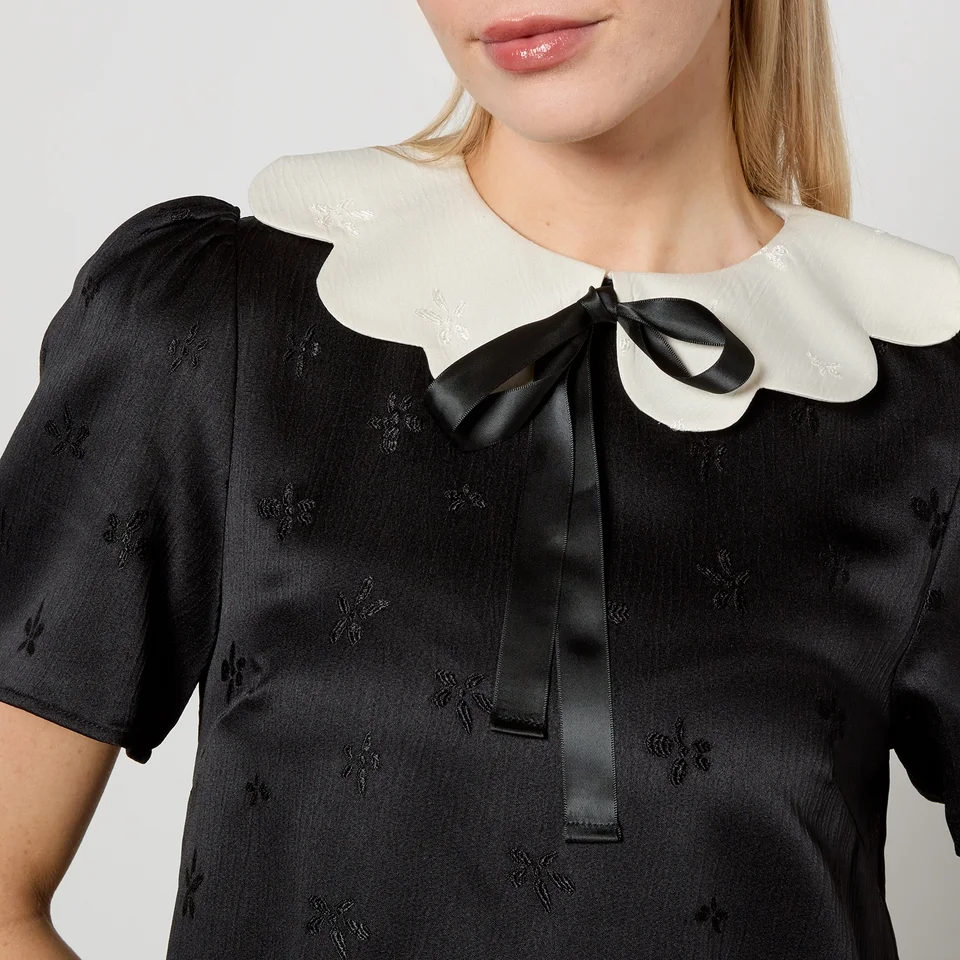 Sister Jane Songbird Floral-Jacquard Mini Dress 6 Sister Jane Songbird Floral-Jacquard Mini Dress - Image 4