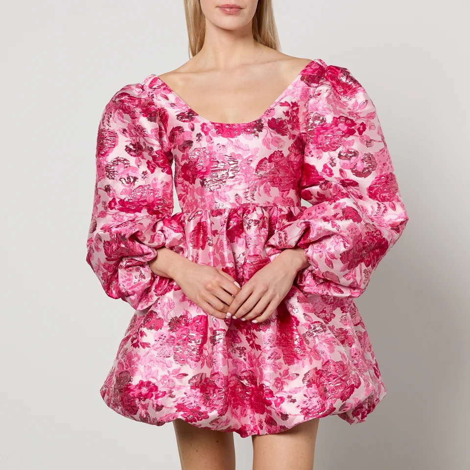 Sister Jane Dream Bubble Hem Floral-Jacquard Dress 3 Sister Jane Dream Bubble Hem Floral-Jacquard Dress