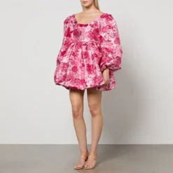 Sister Jane Dream Bubble Hem Floral-Jacquard Dress 9 Sister Jane Dream Bubble Hem Floral-Jacquard Dress -The Hut 15341438 1345146798768701