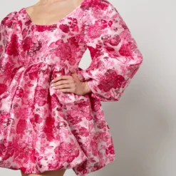 Sister Jane Dream Bubble Hem Floral-Jacquard Dress 10 Sister Jane Dream Bubble Hem Floral-Jacquard Dress -The Hut 15341438 1655146798795551