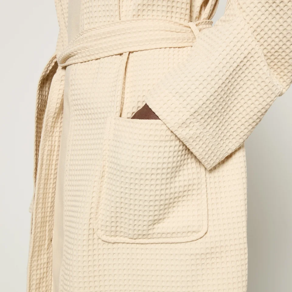 BOSS Bodywear Kimono Waffle Cotton-Blend Dressing Gown 6 BOSS Bodywear Kimono Waffle Cotton-Blend Dressing Gown - Image 4