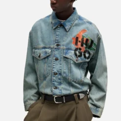 HUGO 097 Floral Denim Jacket -The Hut 15342483 6245155081881942