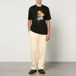 HUGO Dplanipan Cotton-Ponte Sweatpants -The Hut 15342497 1665165442416910