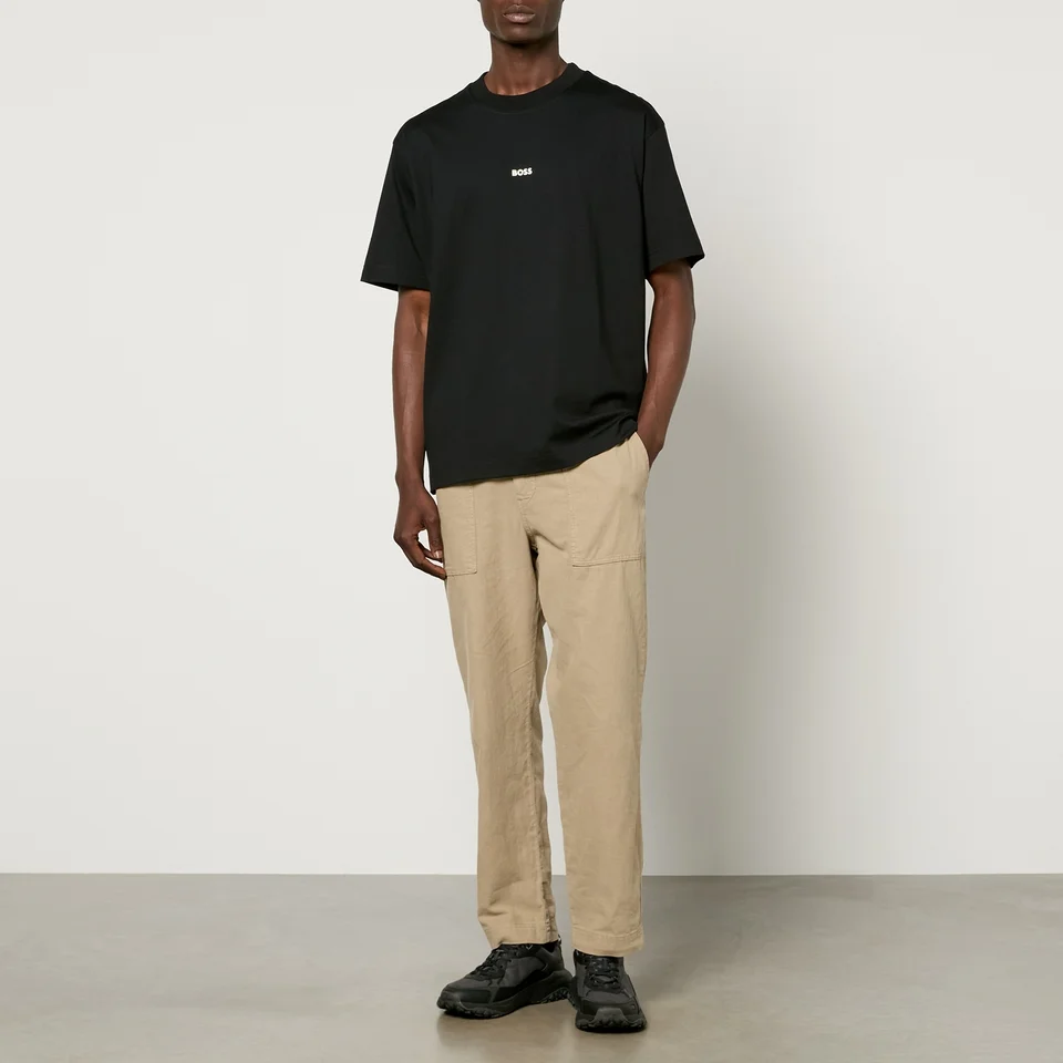 BOSS Orange Te_Berge Cotton-Jersey T-Shirt 5 BOSS Orange Te_Berge Cotton-Jersey T-Shirt - Image 3