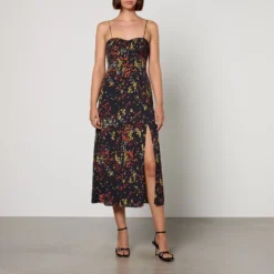 MAX & Co. MAX&Co. Gina Floral-Print Chiffon Dress