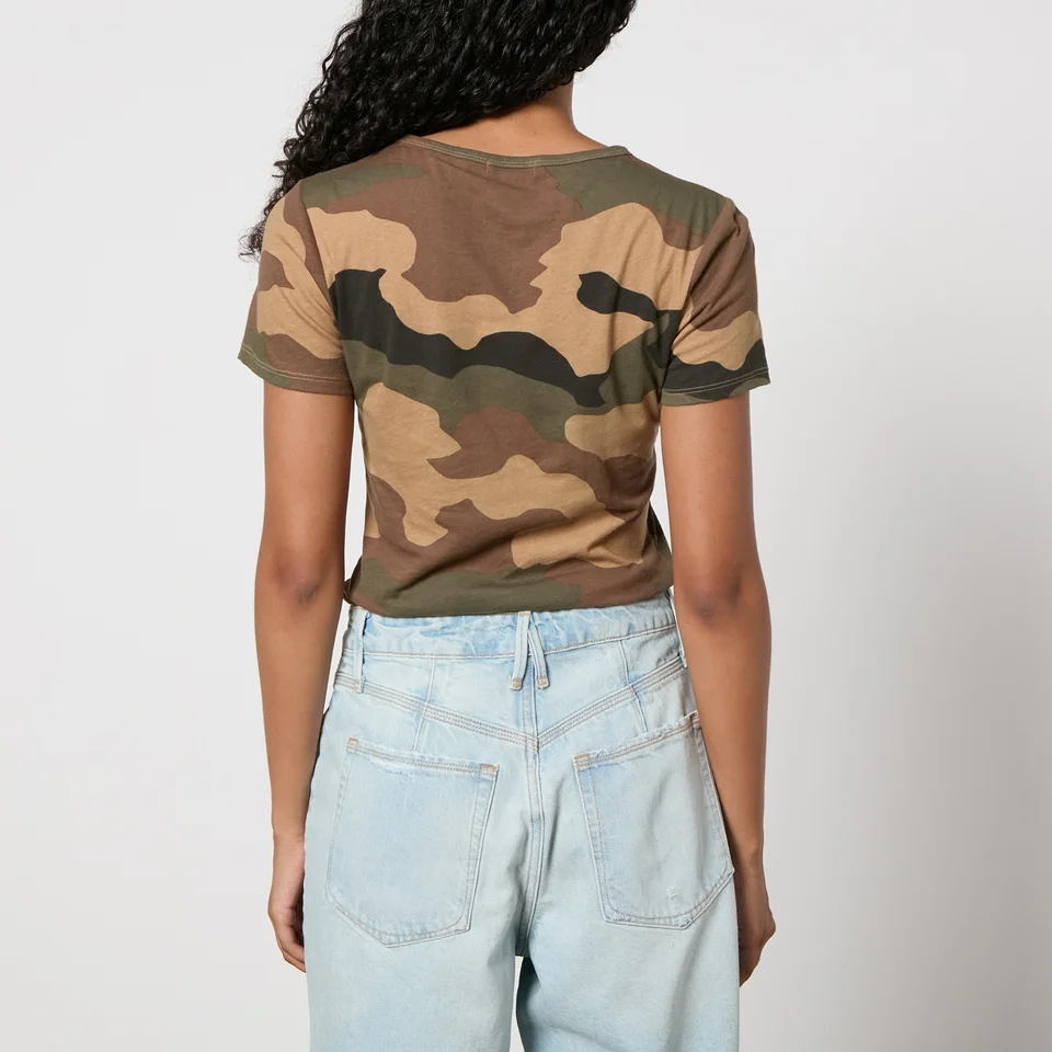 Good American Slim Fitted Cotton-Jersey T-Shirt 4 Good American Slim Fitted Cotton-Jersey T-Shirt - Image 2