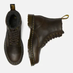 Dr. Martens Men's 1460 Faux Fur-Lined Leather Boots -The Hut 15352582 2105185437704433