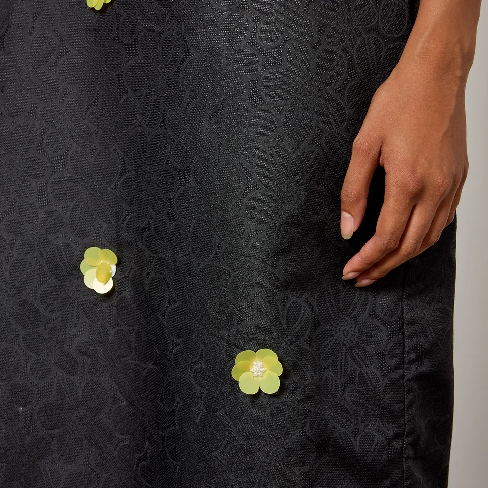 Sister Jane Fanciful Flower Cloqué Midi Dress 6 Sister Jane Fanciful Flower Cloqué Midi Dress - Image 4