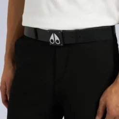 Moose Knuckles Icon Leather Belt