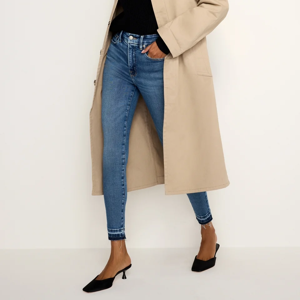 Good American Good Waist Cropped Denim Jeans 3 Good American Good Waist Cropped Denim Jeans