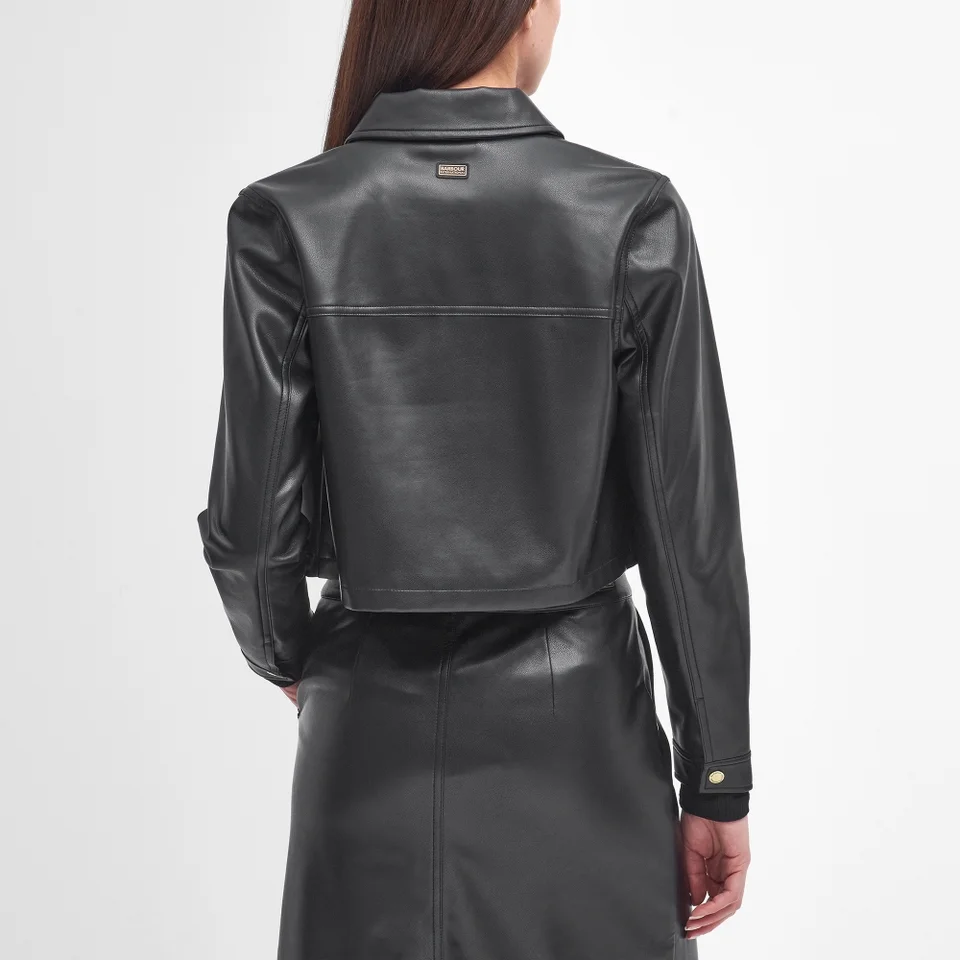 Barbour International Aria Faux Leather Overshirt 4 Barbour International Aria Faux Leather Overshirt - Image 2