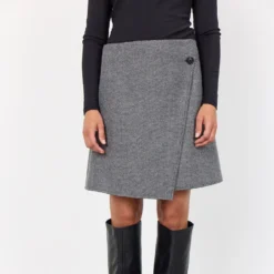 Leveté Room Ikki Recycled Wool-Blend Skirt -The Hut 15596962 8875193240980925