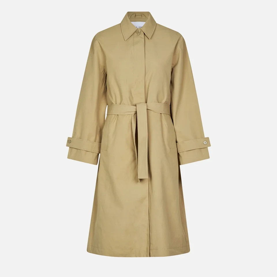 Samsøe Samsøe Sarooney Gabardine Trench Coat 5 Samsøe Samsøe Sarooney Gabardine Trench Coat - Image 3