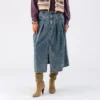 Lollys Laundry Isa Midi Denim Skirt -The Hut 15634120 1795194263074583