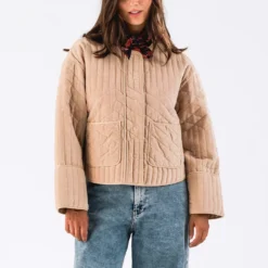 Lollys Laundry Ananda Quilted Cotton-Velour Jacket