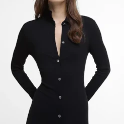 Barbour International Della Ribbed-Jersey Maxi Dress -The Hut 15855887 1615228952517464