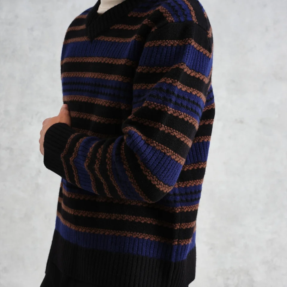 Wax London Scafell Pointelle-Knit Wool Jumper 5 Wax London Scafell Pointelle-Knit Wool Jumper - Image 3