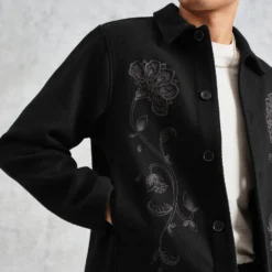 Wax London Elm Floral Wool-Blend Twill Jacket -The Hut 15861311 1235220443836158